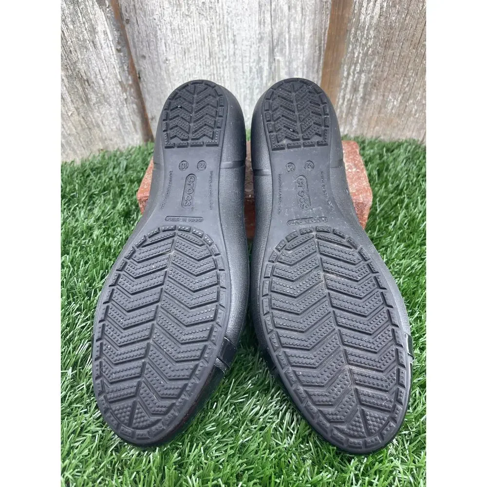 Crocs Cap Toe Black Ballet Flats Flats Women's 10